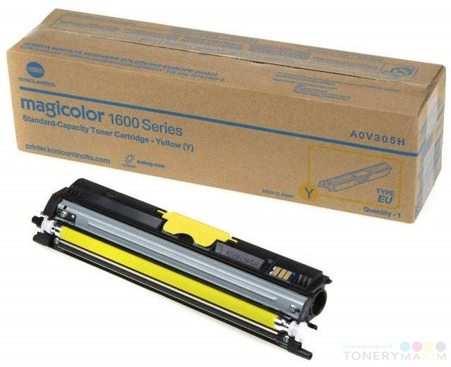 Konica Minolta - Toner Konica Minolta A0V306H Yellow - originálny toner pre Minoltu 1600/50/80/90