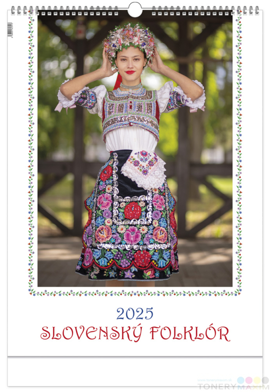 Kalendáre 2025 - Nástenný kalendár SLOVENSKÝ FOLKLÓR 2025