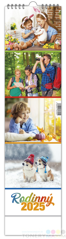 Kalendáre 2025 - Nástenný kalendár RODINNÝ 2025
