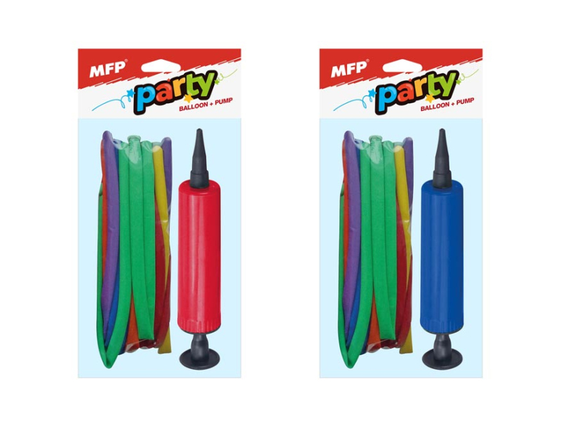 Kancelárske potreby - balónik M balenie 20ks noodle+pumpička 8000125