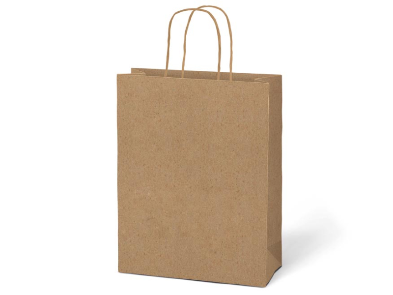 Kancelárske potreby - taška darčeková T5 kraft 260x320x100 natur 5251228