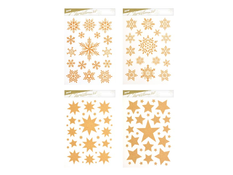 Kancelárske potreby - okenná fólia vianoce gliter VA022 20x30cm 8886075