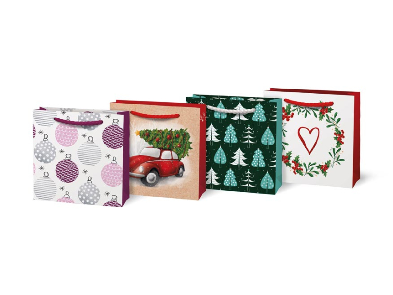 Kancelárske potreby - taška vianočná T 0 mix V2 90x90x40 5251302