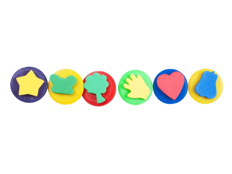 Kancelárske potreby - razítka penové 5,5cm/6ks (EVA) 4000543