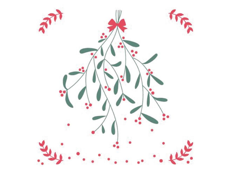 Kancelárske potreby - obrúsok P 33x33 vianočný MES100913 2011024