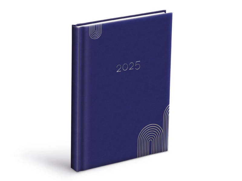 Kancelárske potreby - diár 2025 D801 PU blue denný 7781353