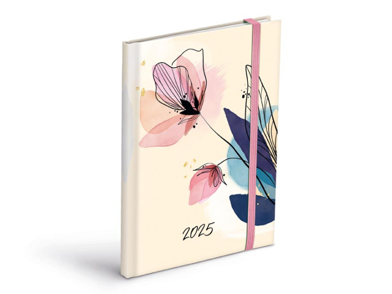 Kancelárske potreby - diár 2025 T805 Lamino 4 s gumkou týždenný 7781367