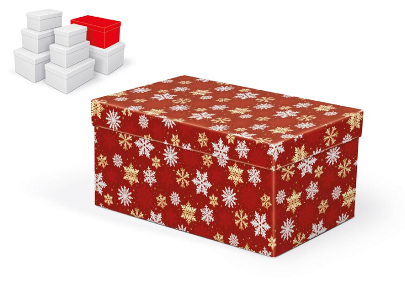 Kancelárske potreby - krabička darčeková vianočná B-V010-F 26x17x13cm 5371157