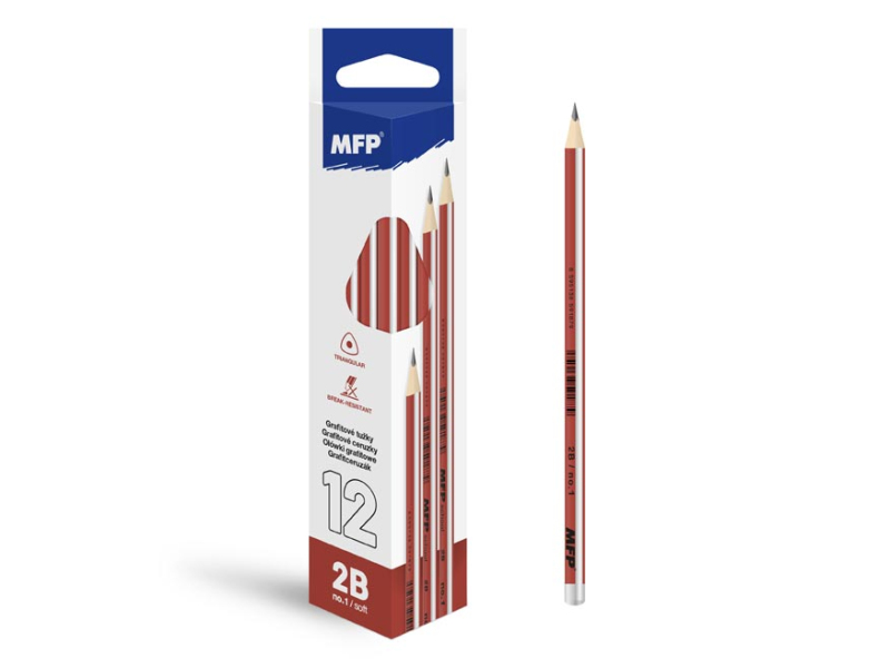 Kancelárske potreby - ceruzka M č.1 triangular 6200234