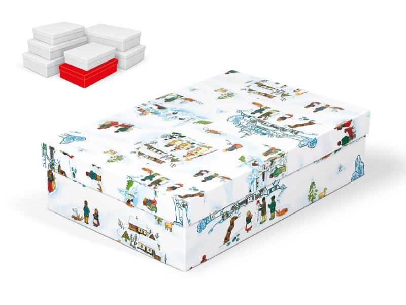 Kancelárske potreby - krabička darčeková vianočná A-V005-CL 28x18x7cm 5370757