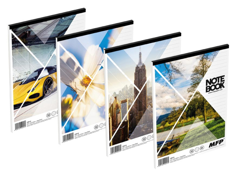 Kancelárske potreby - blok A4 linka 50l mix 7500718