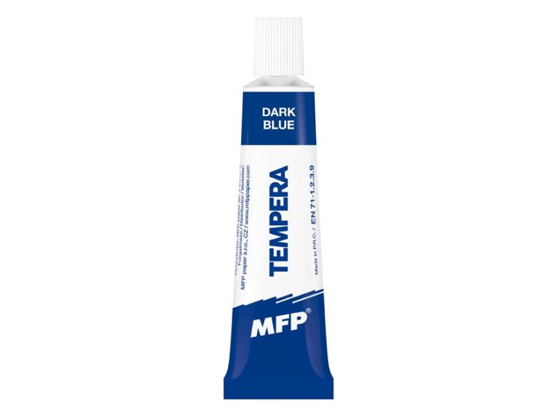 Kancelárske potreby - farba temperová 12ml modrá tmavá 6300370