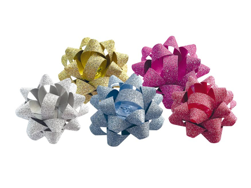 Kancelárske potreby - rozetka glitter 2/8 cm 5660246