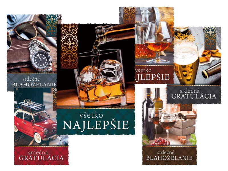 Kancelárske potreby - sK Pohľadnica srdečná R060 D výsek+UV 1230327