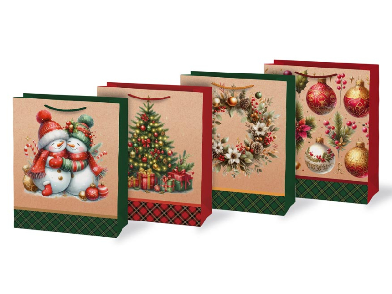 Kancelárske potreby - taška vianočná T 5 mix V50 260x320x138 5252797