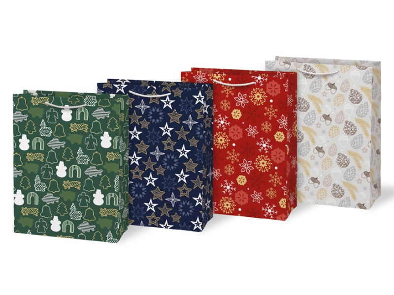 Kancelárske potreby - taška vianočná T 5 mix V40 260x340x140 5251431