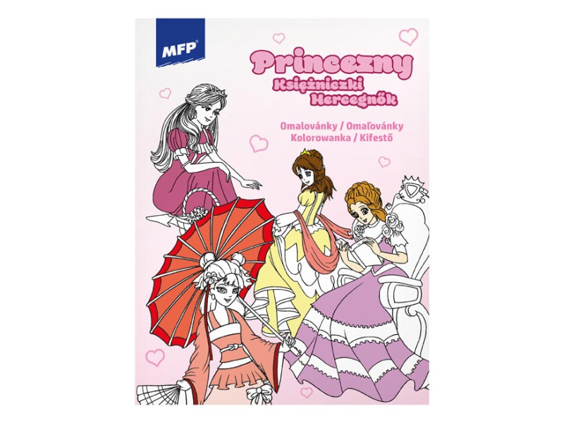 Kancelárske potreby - omaľovanky A4 Princezny 12 210x276mm/32 5301119