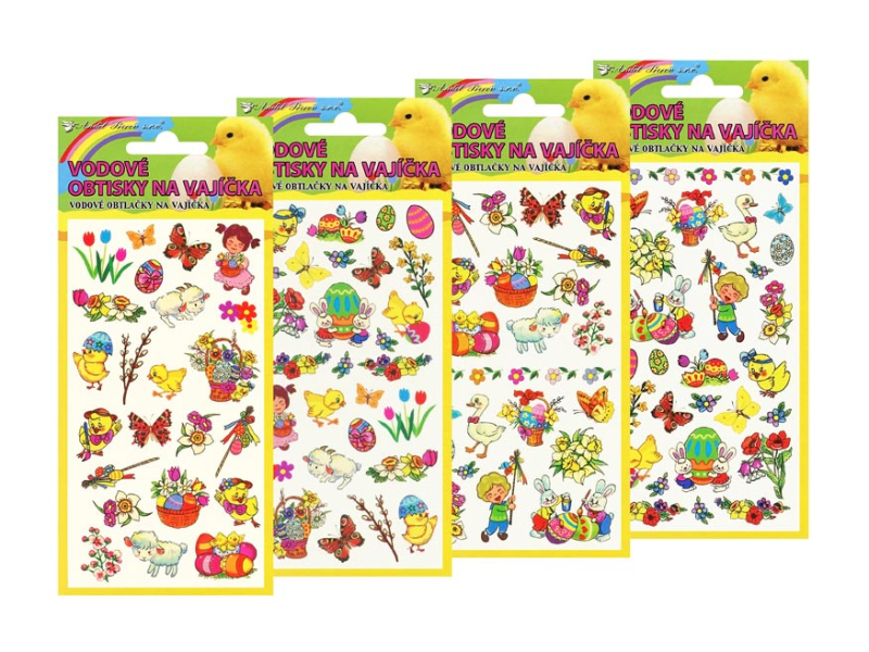 Kancelárske potreby - Veľkonočné samolepky na vajíčka 776 19x9cm