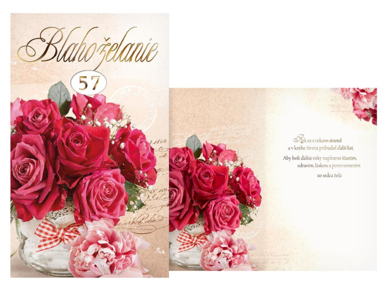 Kancelárske potreby - sK Blahoželanie k narodeninám otočné M11-522 W PRANI_W_225