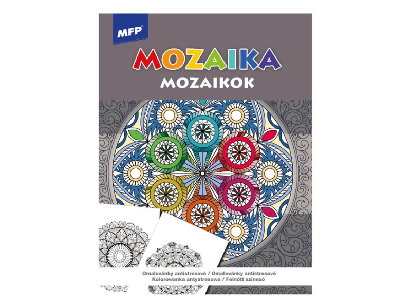 Kancelárske potreby - omaľovánky A4 antistresové Mozaika 210x290mm/32s 5301219