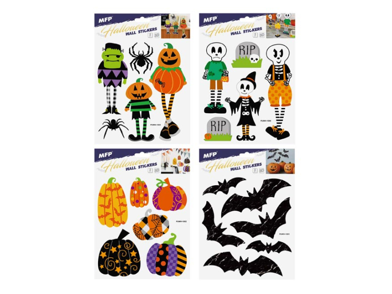 Kancelárske potreby - dekorácia na stenu halloween HA02 26x19cm 2archy 1042338