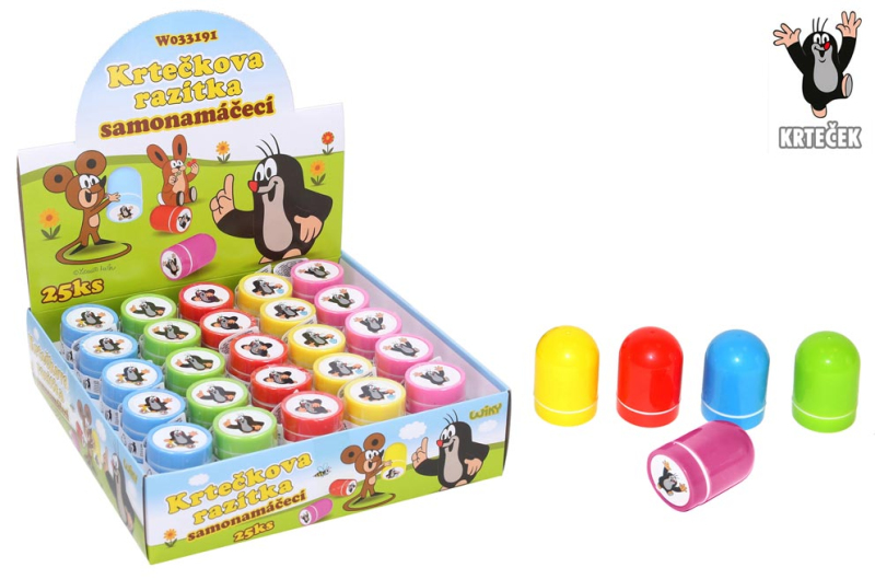 Kancelárske potreby - Pečiatka W033191 Krtek 5 farieb