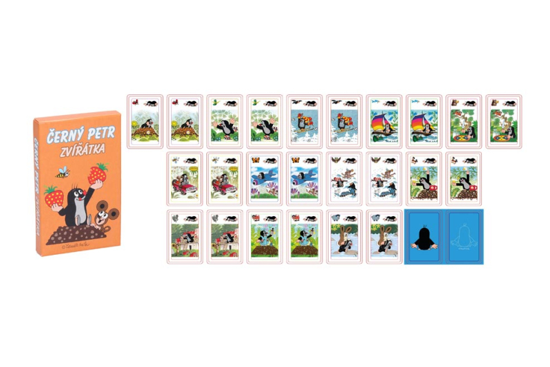 Kancelárske potreby - Čierny petr W028085 Krtek - zvířátka