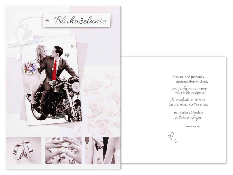 Kancelárske potreby - sK Blahoželanie svadobné CN-388 PRANI_H_C0323
