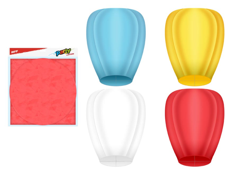 Kancelárske potreby - lampión šťastia lietajúci 100x40cm farebný mix 1020117