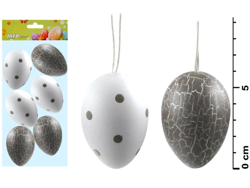 Kancelárske potreby - vajíčka plast 6cm/6ks S170188A- 1 2221248