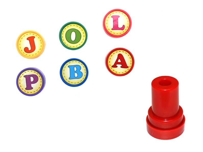 Kancelárske potreby - Pečiatka 887955 2D abeceda