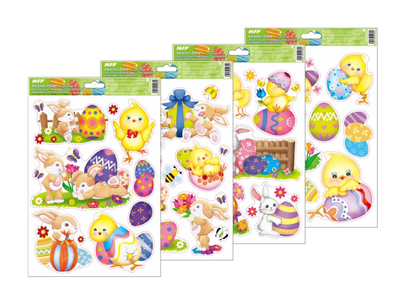 Kancelárske potreby - okenná fólia veľkonočná VE001 20x30cm 2221323