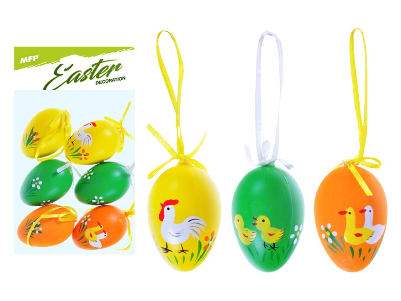 Kancelárske potreby - vajíčka plast 6cm/6ks 629 2221432