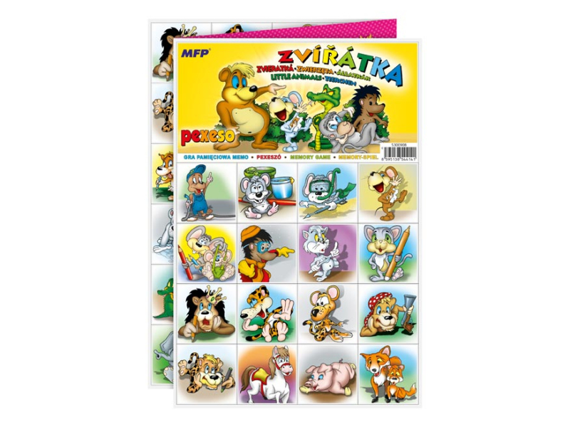 Kancelárske potreby - pexeso 3xA4 Zvieratká 5300908