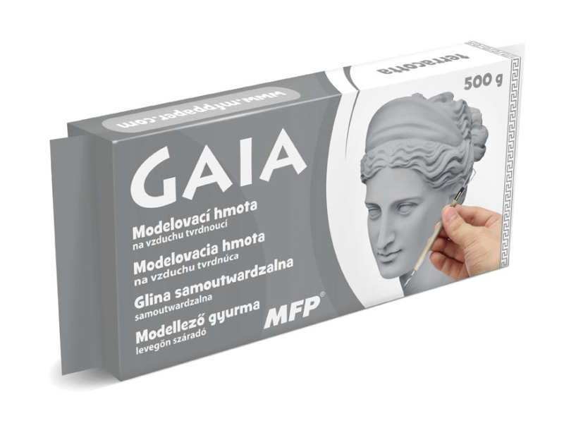 Kancelárske potreby - modelovacia hmota GAIA 500g šedá 5301175