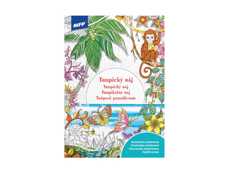 Kancelárske potreby - omaľovánky A4 antistresové Tropický Raj 210x296/32s 5301046