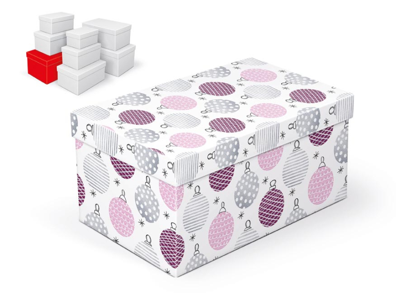 Kancelárske potreby - krabička darčeková vianočná B-V003-G 28x18x14cm 5370722