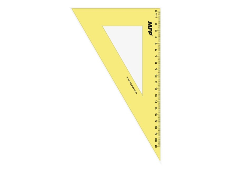 Kancelárske potreby - pravítko trojuholník 30- 60 zelené bez závesu 5310141