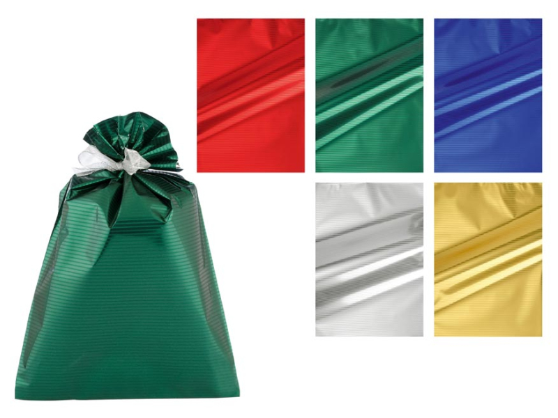 Kancelárske potreby - vrecko vianočné 20x35cm Millerighe-Metal 5800755