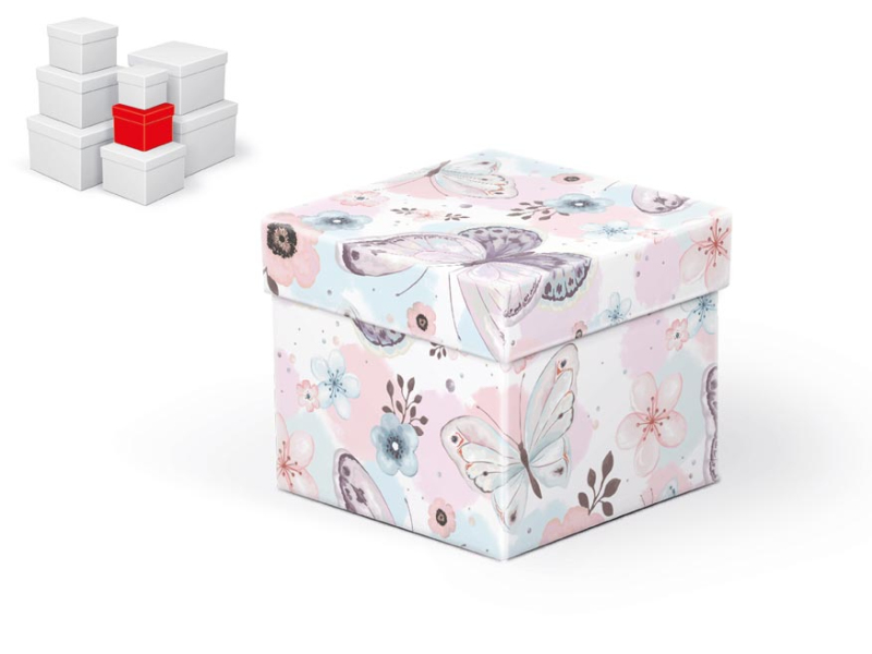 Kancelárske potreby - krabička darčeková C-C008-B 10x10x9cm 5371092