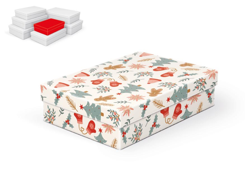 Kancelárske potreby - krabička darčeková vianočná A-V008-A 24x16x6cm 5370908