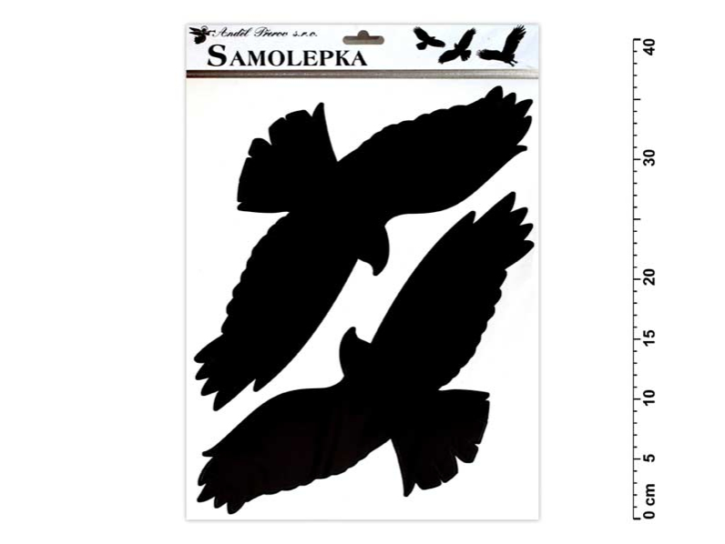 Kancelárske potreby - Samolepiaca dekorácia 429 vtáky 42x30cm