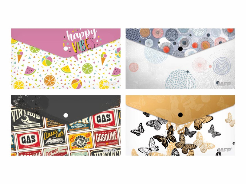 Kancelárske potreby - zložka M s cvokom DL PP potlač mix č.3 5370582