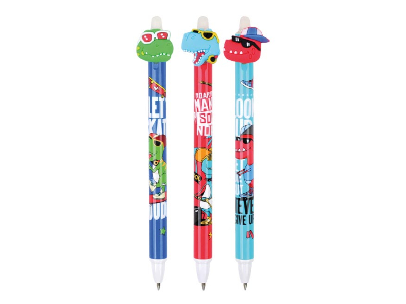 Kancelárske potreby - pero gumovacie Dino, 0,5, modré 6001380