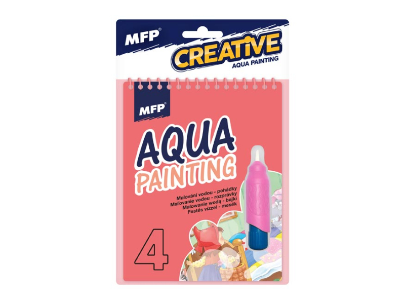 Kancelárske potreby - maľovanie vodou 4B - Blok 15x19cm so špirálou 4 listy + štetec 5301092