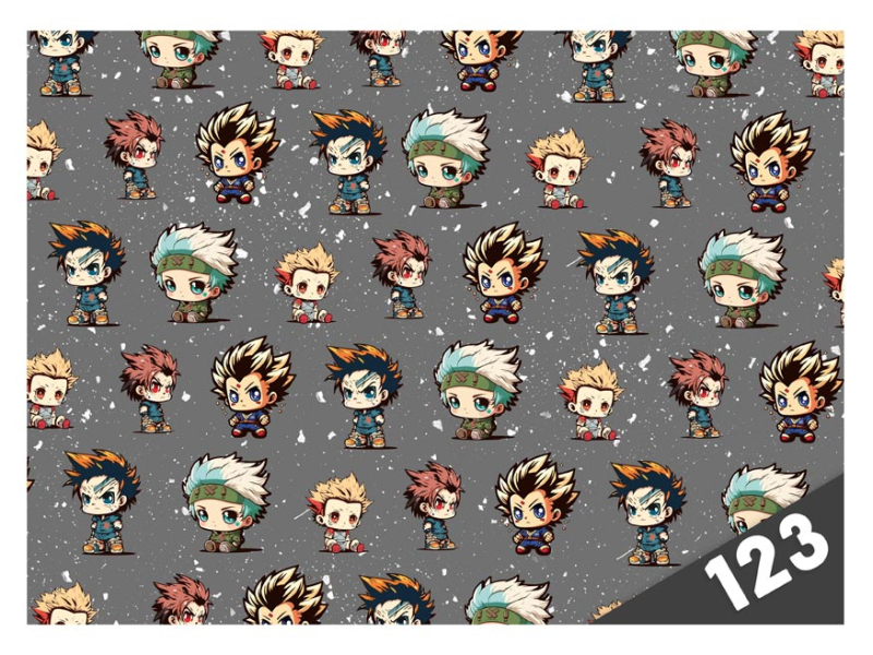 Kancelárske potreby - dosky na číslice Anime Mascots 8021082