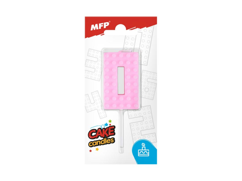 Kancelárske potreby - sviečka tortová blok č. 0 ružová 8800090