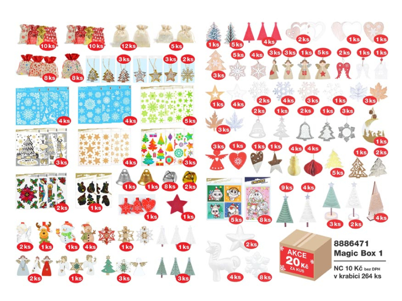Kancelárske potreby - magic BOX vianočný 1 8886471