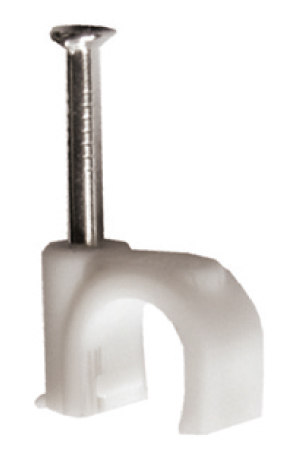 Elektro a osvetlenie - Solight káblové príchytky, priemer 7mm, biele, 100ks