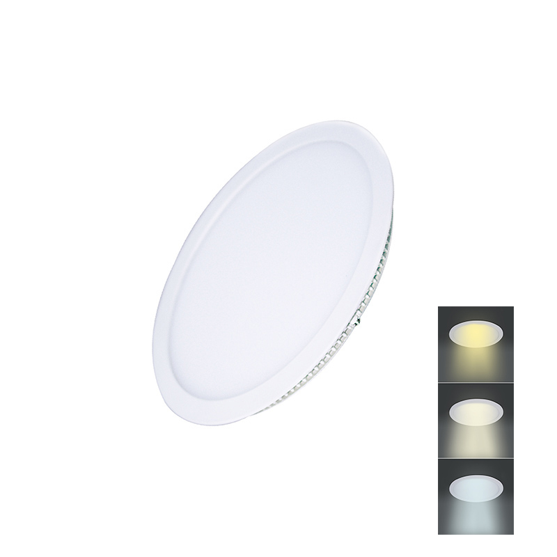 Elektro a osvetlenie - Solight LED mini panel CCT, podhľadový, 6W, 450lm, 3000K, 4000K, 6000K, okrúhly